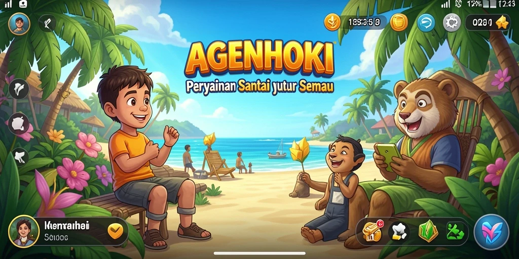 Tampilan gameplay AGENHOKI yang seru dan interaktif.