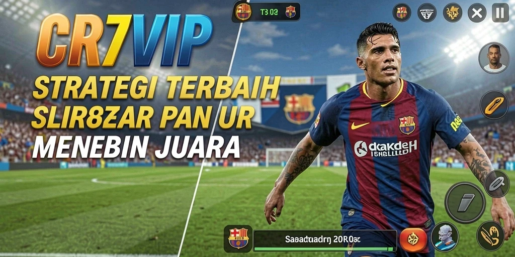 Tangkapan layar CR7VIP menampilkan aksi strategi mendebarkan.