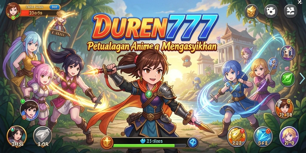 Tangkapan layar menunjukkan aksi seru dalam gameplay DUREN777.