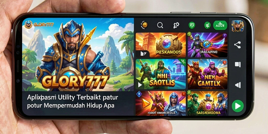 Tampilan antarmuka GLORY777 yang sederhana dan intuitif.