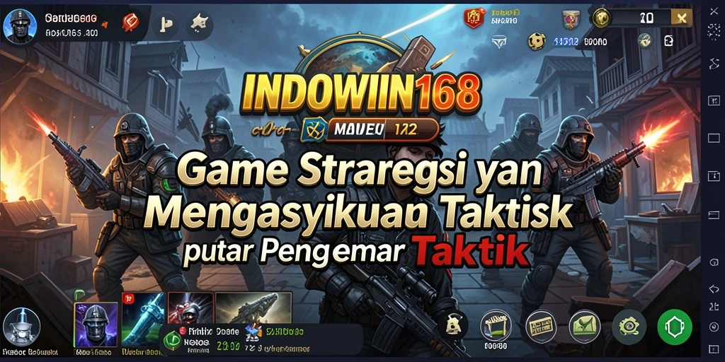 Screenshot utama INDOWIN168 menampilkan gameplay strategi yang menegangkan.