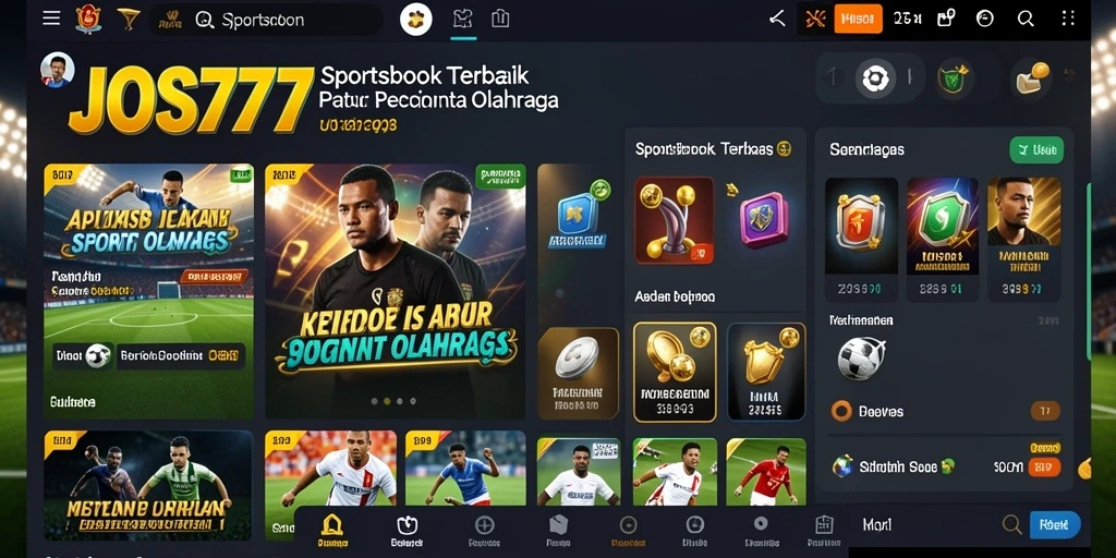 Tampilan gameplay Sportsbook yang seru dan interaktif di JOS77.