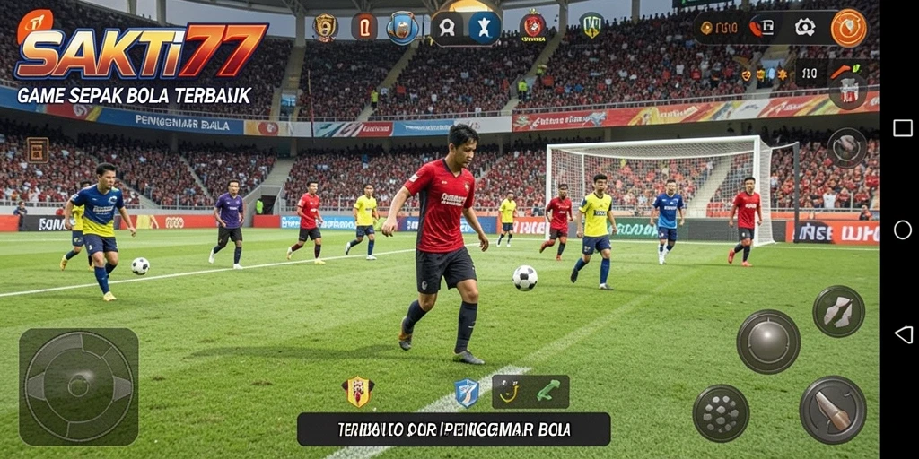Gameplay SAKTI77 yang memikat dengan aksi sepak bola seru.