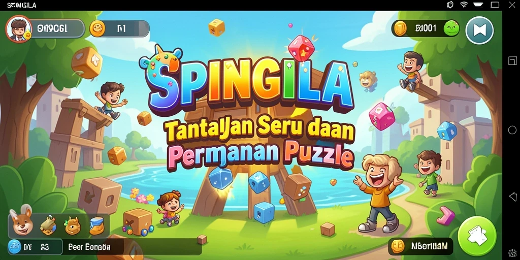Cuplikan gameplay SPINGILA yang menyenangkan dan menantang.