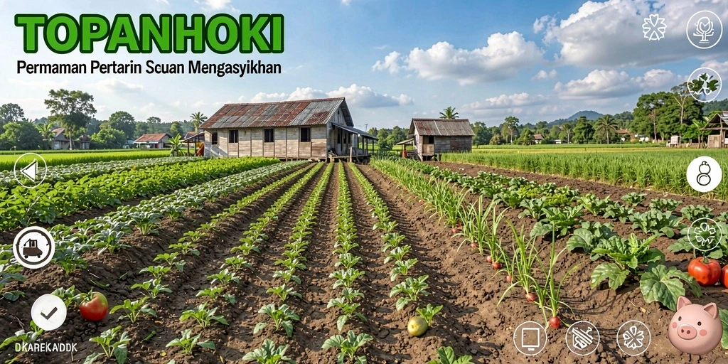 Gambaran menarik dari gameplay pertanian di TOPANHOKI.