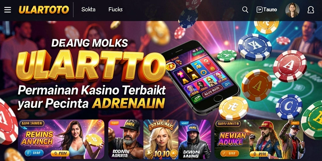 Tampilan gameplay ULARTOTO yang mengasyikkan dan penuh warna.